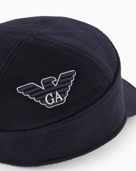 Armani Gorra en paño de lana con logotipo bordado Oferta especial