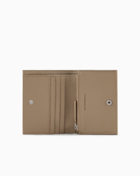 Armani Cartera compacta de piel abatanada Últimos 3 días
