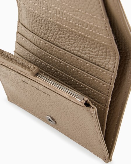 Armani Cartera compacta de piel abatanada Últimos 3 días