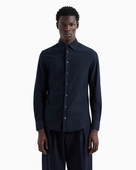 Armani Camisa de punto superfino de mezcla de lyocell ASV Último día