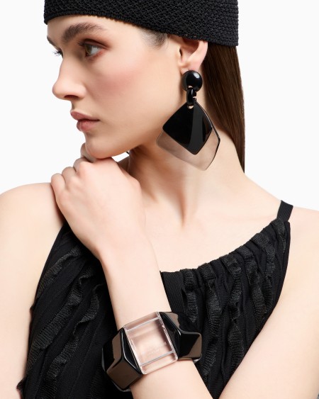 Armani Pulsera elástica facetada Liquidación