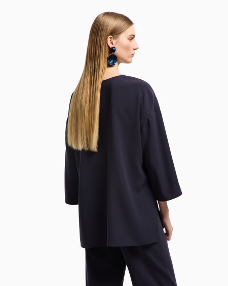 Armani Blusa de cady técnico cortado a láser Envío internacional gratuito