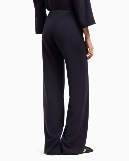 Armani Pantalones palazzo de cady técnico Tienda de fábrica