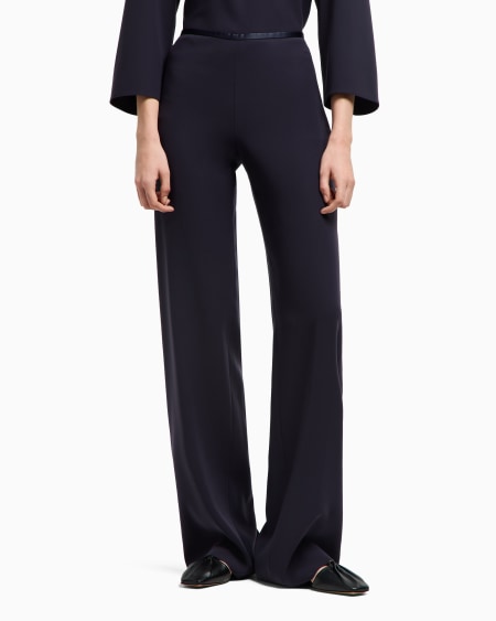 Armani Pantalones palazzo de cady técnico Tienda de fábrica