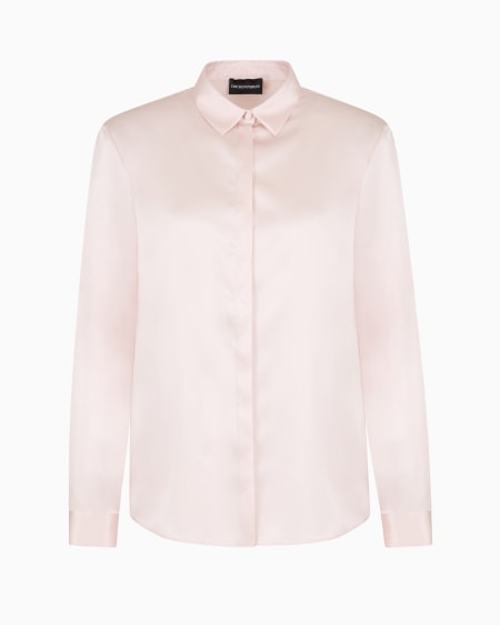 Armani Camisa en raso de seda