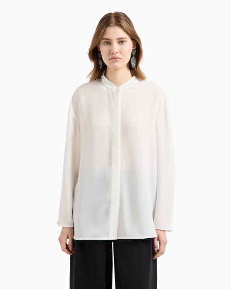Armani Camisa de crespón Grandes ahorros