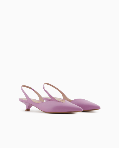 Armani Zapato de salón destalonado de piel cepillada Rebajas de fin de temporada