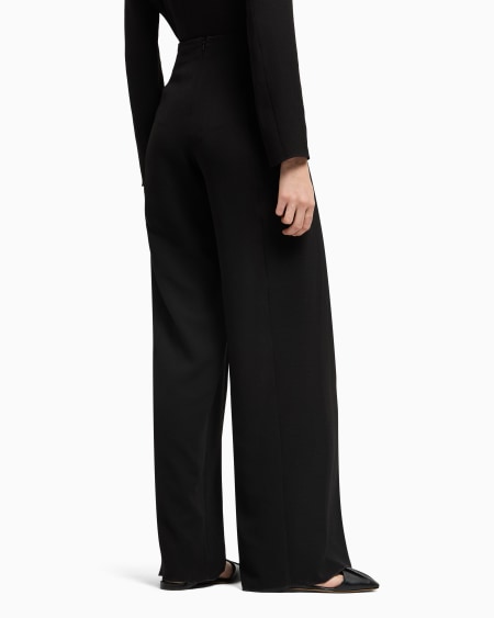 Armani Pantalones con panel de crepé fluido Outlet