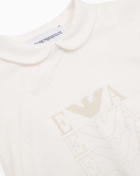 Armani Dors-bien en jersey à col Claudine avec logo Envío gratis