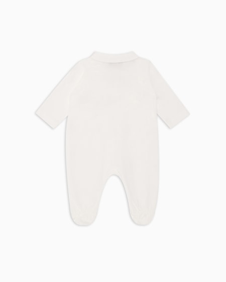 Armani Dors-bien en jersey à col Claudine avec logo Envío gratis