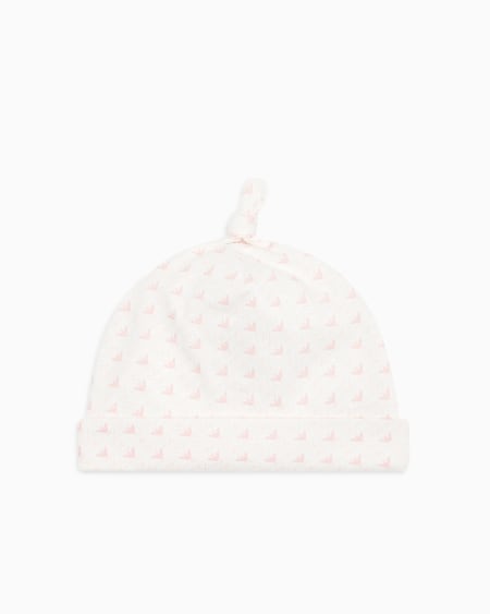 Armani Gorro de punto con motivo de águilas con efecto óptico Últimos 3 días
