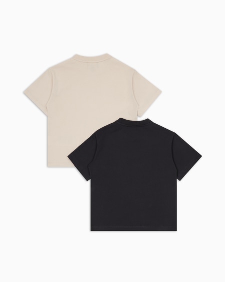 Armani Paquete de dos camisetas con logotipo estampado Limitado a 3 días