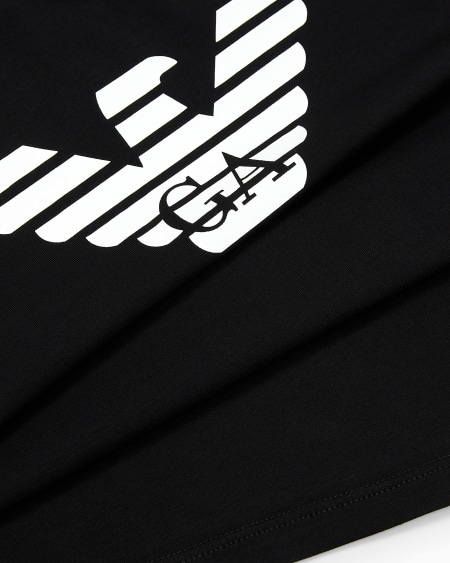 Armani Jersey de punto de algodón pima con logotipo En oferta
