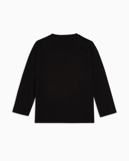 Armani Jersey de punto de algodón pima con logotipo En oferta