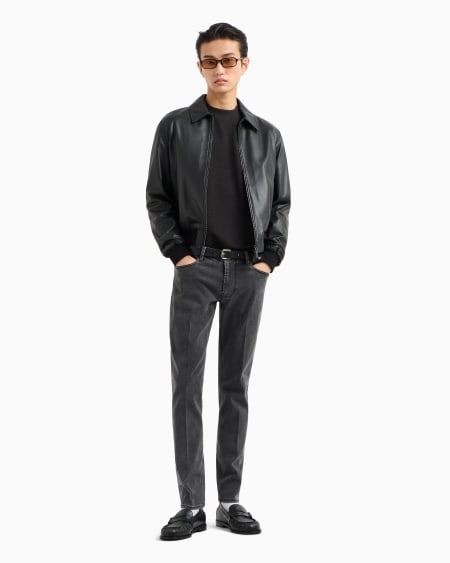 Armani Vaqueros J06 slim fit de cómodo denim aclarado Libre de impuestos
