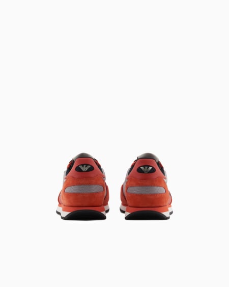 Armani Deportivas de malla con detalles de ante y parche de águila Descuentos del mes