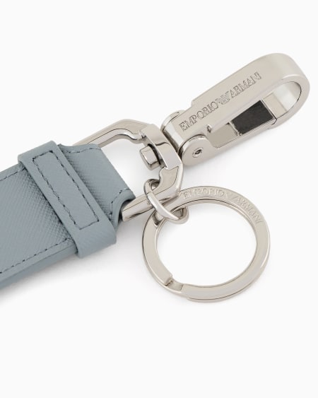 Armani Llavero de piel saffiano regenerada ASV Última moda