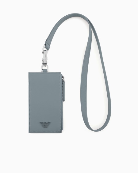 Armani Tarjetero con bandolera en piel saffiano regenerada ASV Descuento por venta flash