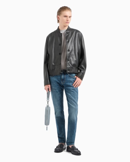 Armani Vaqueros J06 slim fit de denim lavado Ofertas especiales