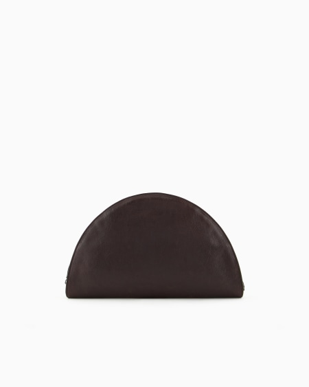 Armani Bolso de mano en piel con logotipo en relieve En línea