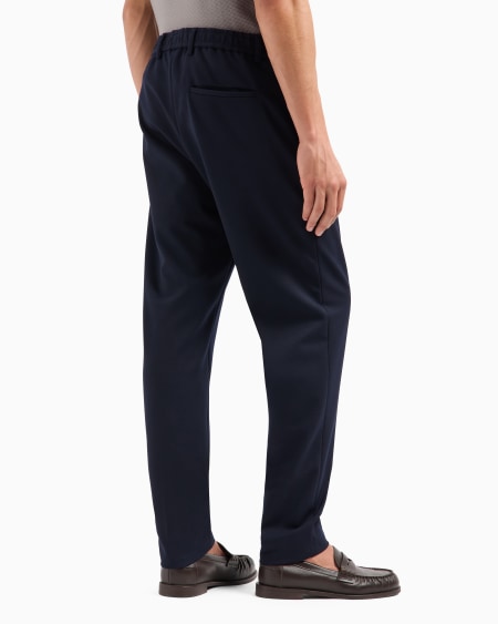Armani Pantalones con cintura elástica de gabardina técnica elástica Rebajas