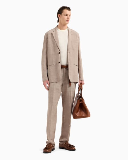 Armani Jersey de punto adamascado en mezcla de lyocell ASV Rebajas baratas
