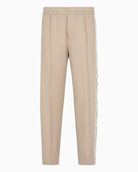 Armani Pantalones de punto con bandas con logotipo Los más vendidos