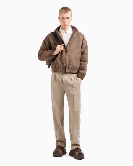 Armani Pantalones de punto con bandas con logotipo Los más vendidos