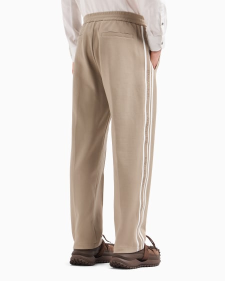 Armani Pantalones de punto con bandas con logotipo Los más vendidos