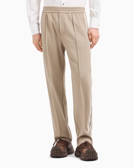 Armani Pantalones de punto con bandas con logotipo Los más vendidos