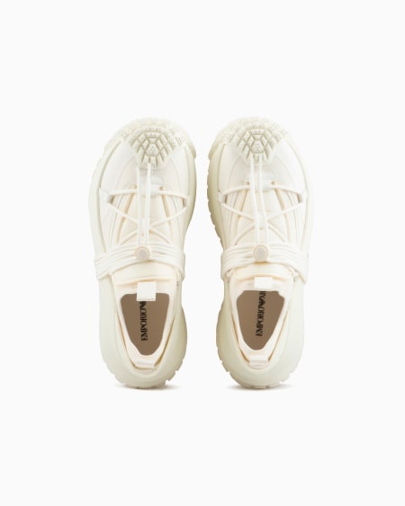 Armani Deportivas de nailon con detalles de neopreno y cordón ceñidor Descuento