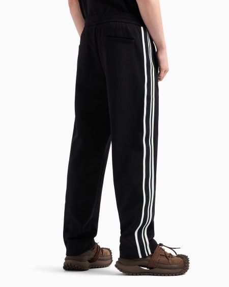 Armani Pantalones de punto con bandas con logotipo Tienda