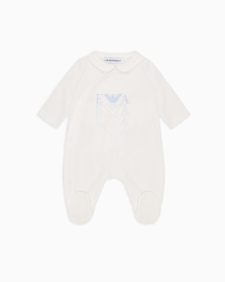 Armani Dors-bien en jersey à col Claudine avec logo COMPRAR AHORA