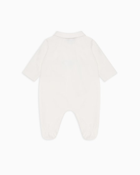 Armani Dors-bien en jersey à col Claudine avec logo COMPRAR AHORA