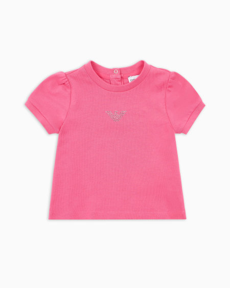 Armani Camiseta de punto con águila de purpurina ÚLTIMAS EDICIONES