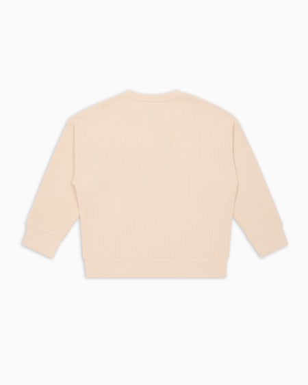 Armani Sudadera de punto gofrado orgánico ASV Grandes descuentos