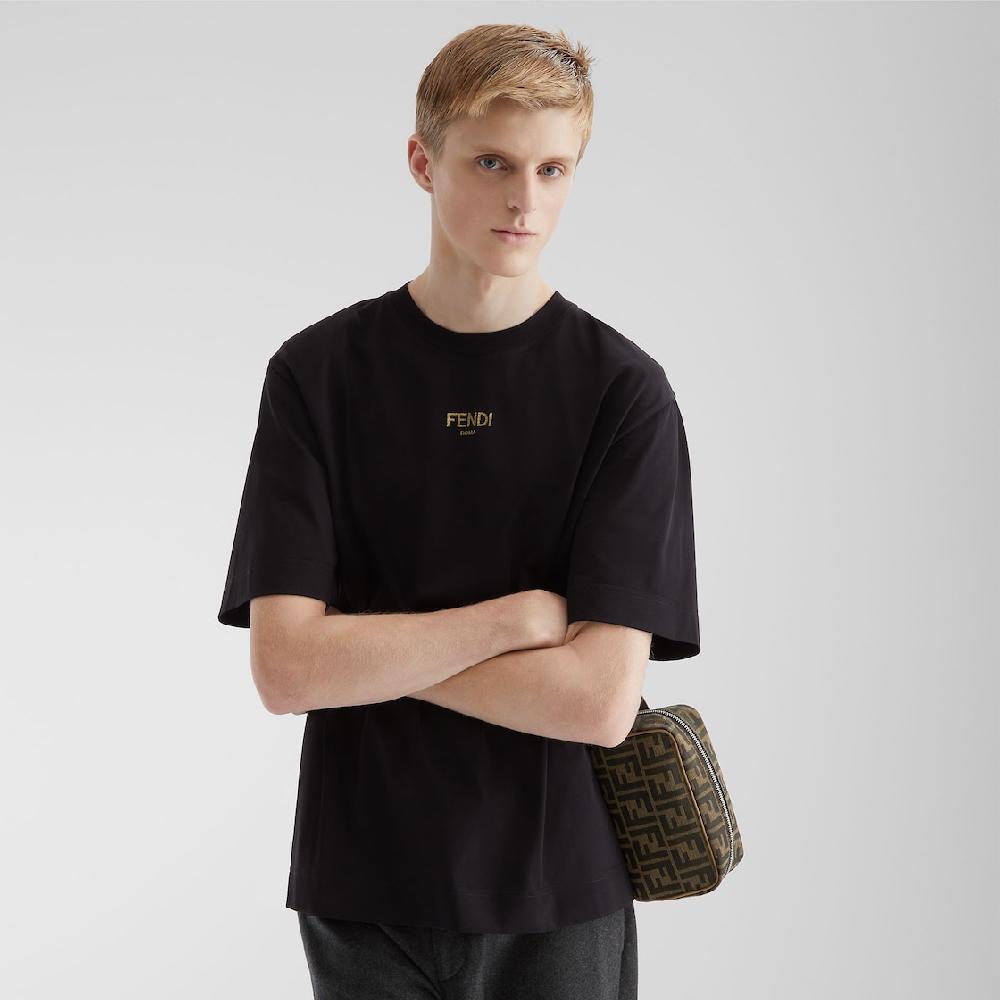 Fendi Neceser Small FF Jacquard Rebajas de fin de temporada