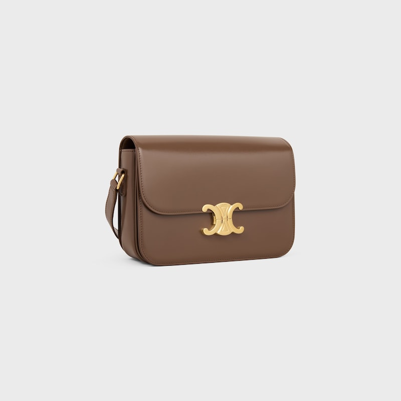 Celine BOLSO TRIOMPHE CLASSIQUE DE PIEL DE BECERRO BRILLANTE ÚLTIMAS EDICIONES