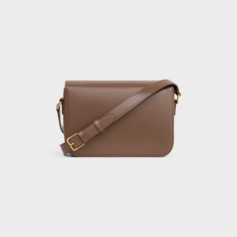 Celine BOLSO TRIOMPHE CLASSIQUE DE PIEL DE BECERRO BRILLANTE ÚLTIMAS EDICIONES