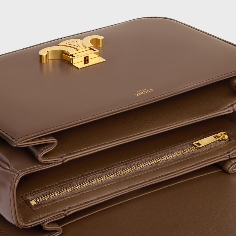 Celine BOLSO TRIOMPHE CLASSIQUE DE PIEL DE BECERRO BRILLANTE ÚLTIMAS EDICIONES