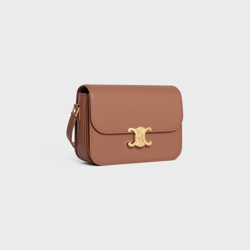 Celine Bolso Triomphe Classique de piel de becerro brillante Precio de fábrica