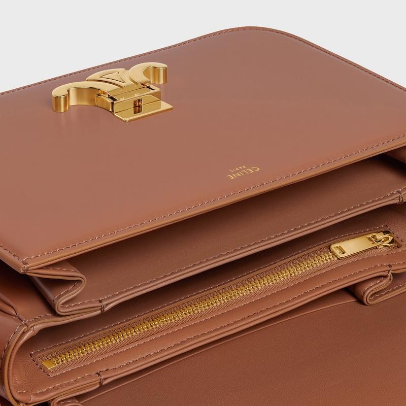 Celine Bolso Triomphe Classique de piel de becerro brillante Precio de fábrica