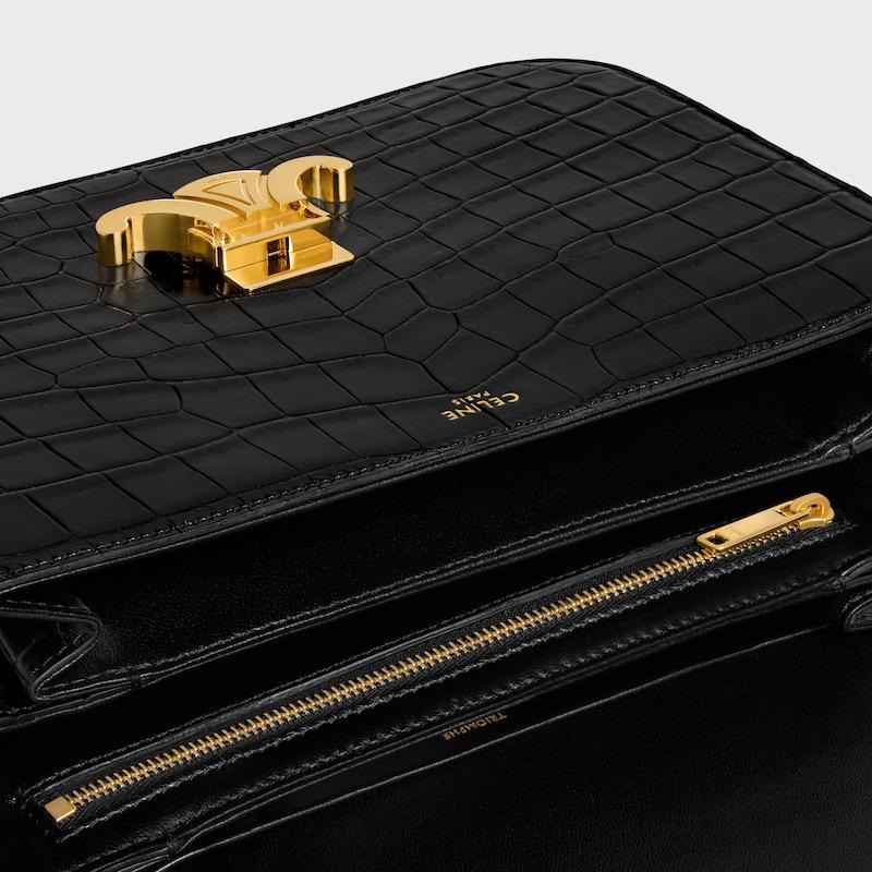 Celine Bolso Triomphe Classique de piel de cocodrilo del Nilo Solo queda un día