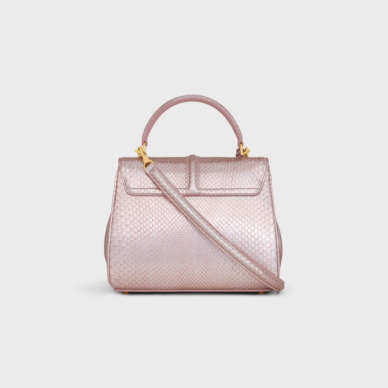 Celine BOLSO 16 PEQUEÑO DE PIEL DE PITÓN NACARADA Precios de Black Friday