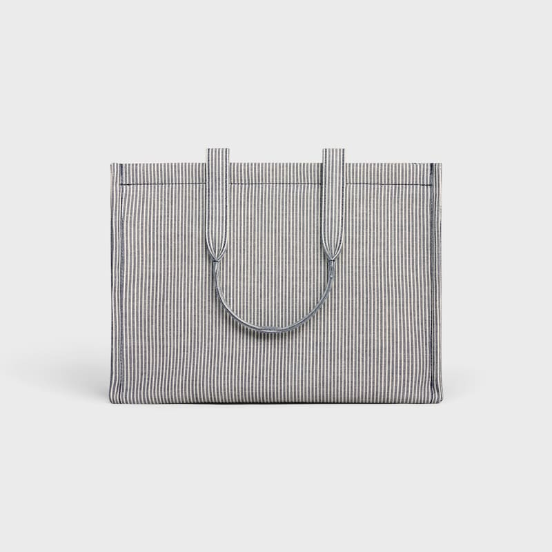 Celine BOLSO CABAS THAIS GRANDE DE TEJIDO A RAYAS Rebajas de fábrica