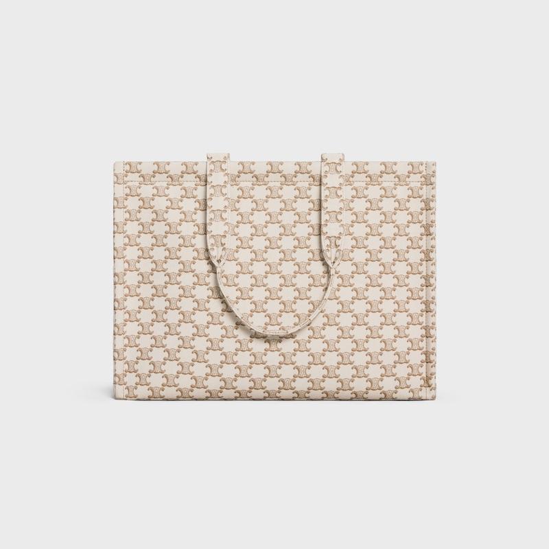 Celine BOLSO CABAS THAIS GRANDE DE TEJIDO CON LONA TRIOMPHE ESTAMPADA Y PIEL DE BECERRO Ventas relámpago