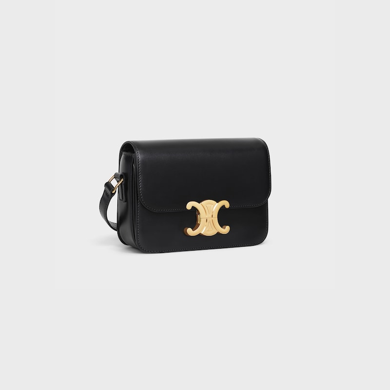 Celine Bolso Teen Triomphe de piel de becerro brillante Descuento