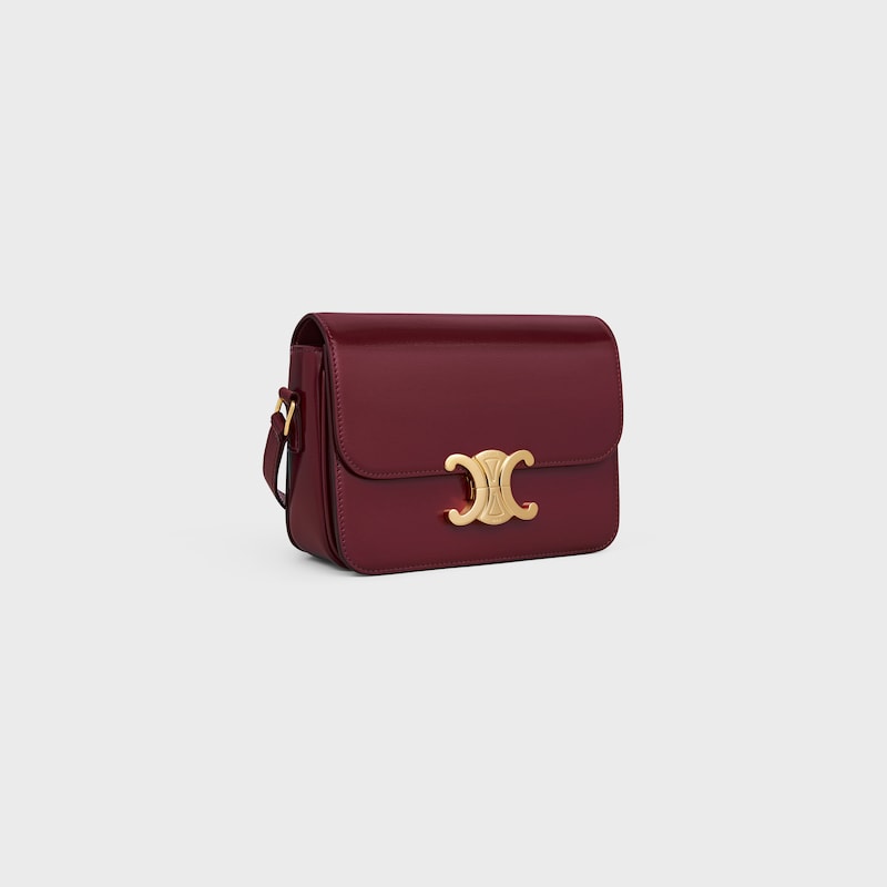 Celine BOLSO TEEN TRIOMPHE DE PIEL DE BECERRO BRILLANTE Tienda