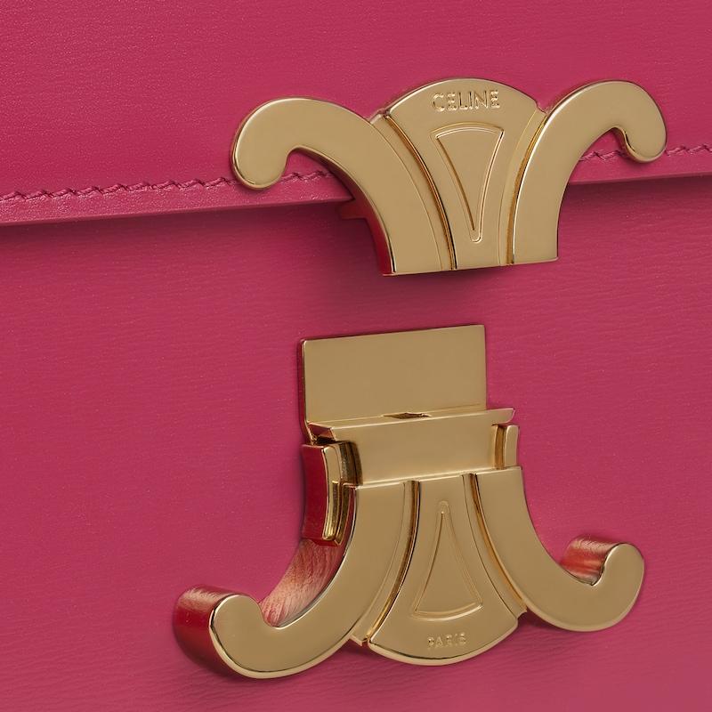 Celine Bolso Teen Triomphe de piel de becerro brillante Mejor oferta