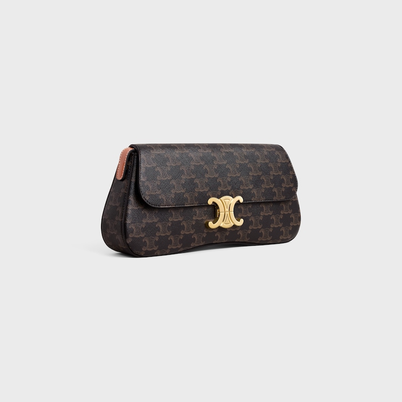 Celine BOLSO LOLA CELINE MEDIANO DE LONA TRIOMPHE Y PIEL DE BECERRO Liquidación